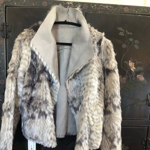 NEW Marrakech Gray Noa Reversible Moto Jacket MED